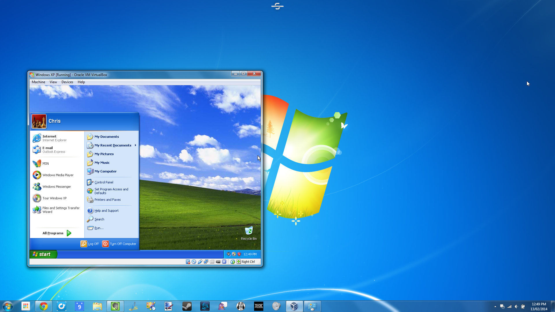 Emulate xp on windows 7